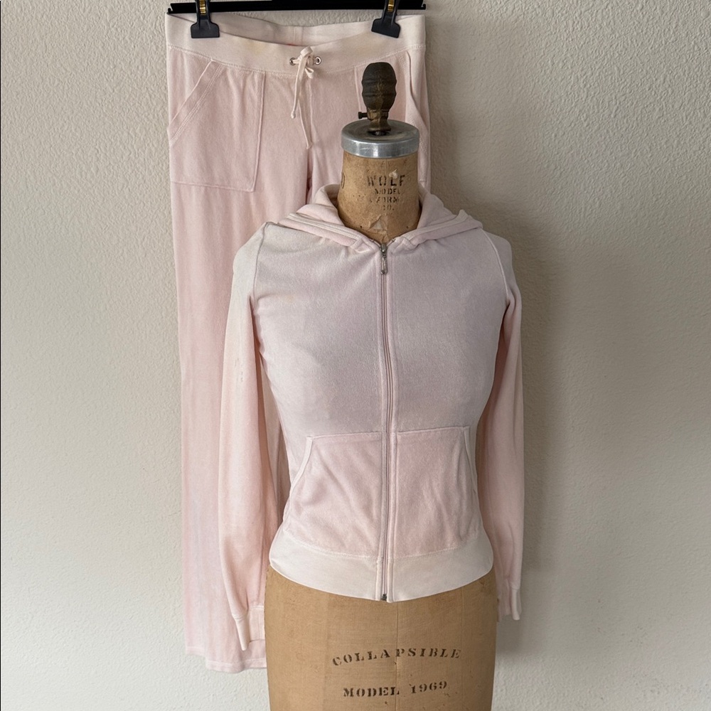 Juicy Couture Pink Hoodie and Pants Set